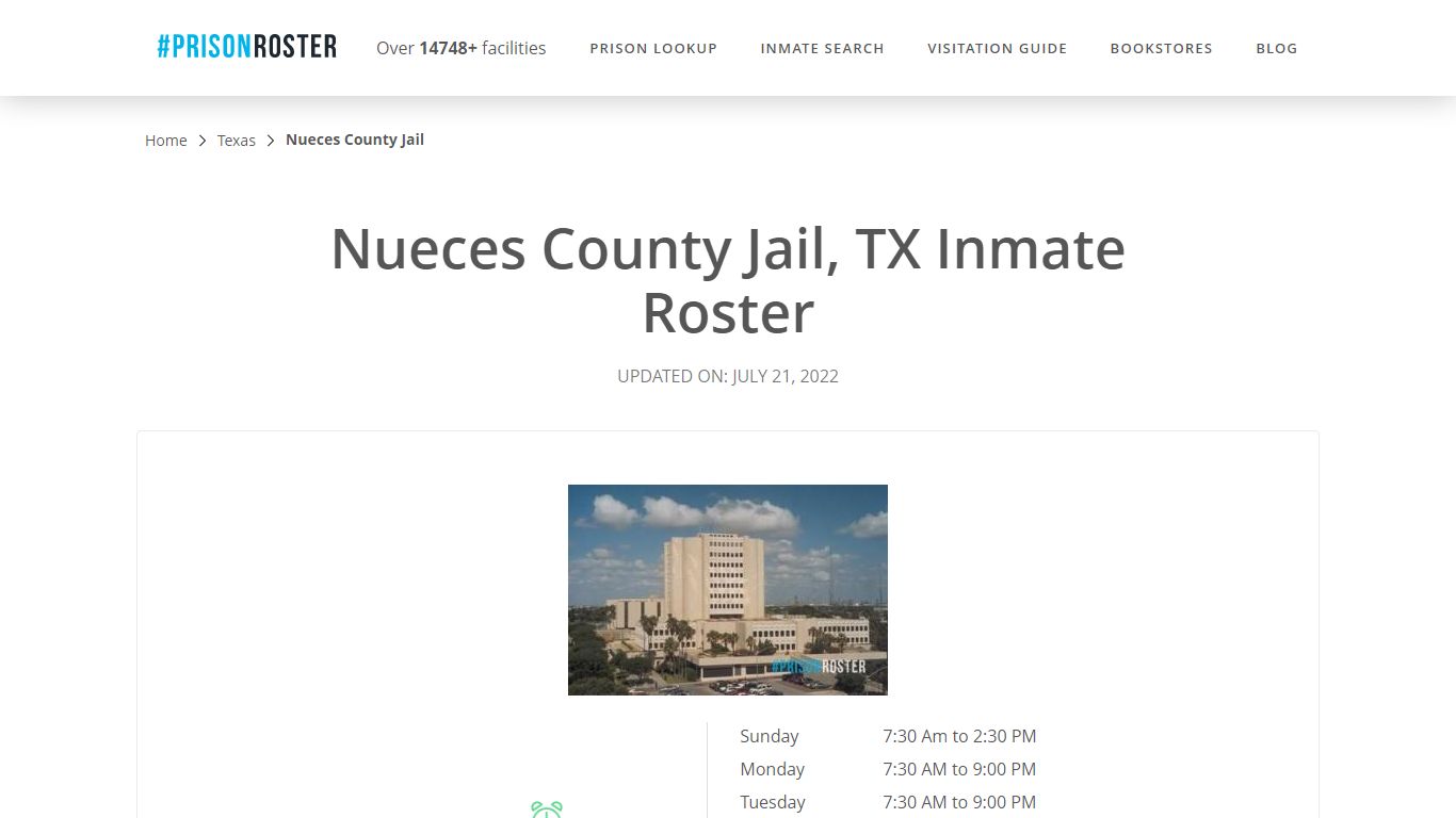 Nueces County Jail, TX Inmate Roster - Prisonroster