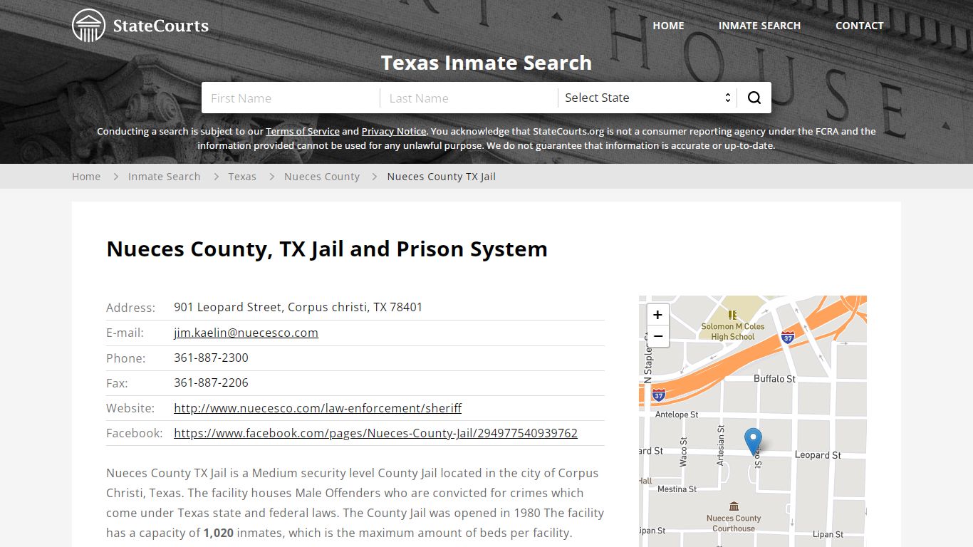 Nueces County TX Jail Inmate Records Search, Texas ...